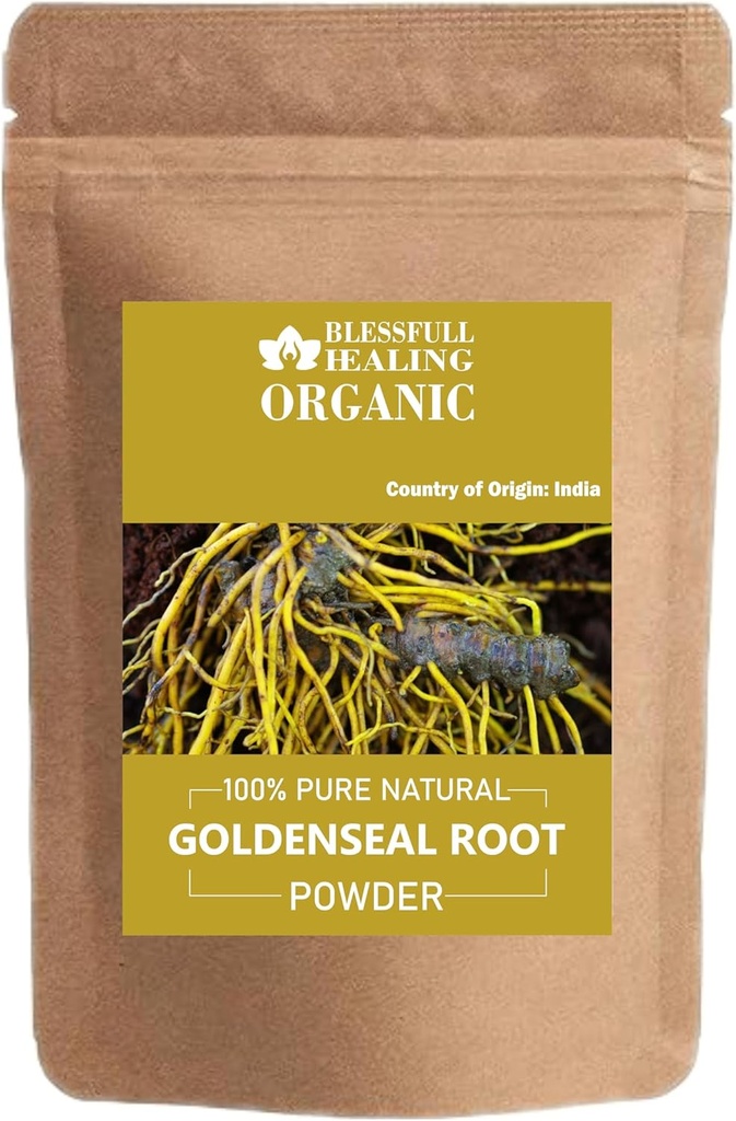 Orgánica Goldenseal Root Powder 100% Puro Natural 100 Gram / 3.52 oz