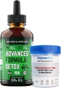 Salutem VitaTM Liquid Advanced Formula Detox - Detox Kit con prueba: Suplemento dietético líquido para la limpieza total del cuerpo - Suplemento para la eliminación de toxina - 1 paquete - 2 Fl Oz (20 piezas)