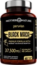 Negro Maca Root 50:1 Extracto 37,500mg – 60 cápsulas orgánico Peruana Maca Peruana Suplemento para los hombres ← Energía de alta potencia, Mood &amp; Performance Apoyo latitud Vegan, No GMO