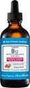 La vitamina Shoppe Liquid B12 Metilcobalamina - Producción de energía - 1.000 MCG - Raspberry (2 fl. oz.)