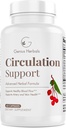 Circulation Support - with Hawthorn, Butchers Broom, L-Arginine, Varicose Veins Support - 60 Capsules