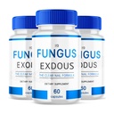 (Pack of 3) Fungus-Exdous - Pills soporta uñas naturales sanas fuertes - 180 cápsulas, blanco