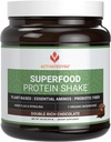 ACTIVATEDYOU Superfood Protein Shake - Vegan Plant Protein Powder - con Organic 7 Mushroom Blend, Spirulina y GoldRella Chlorella - Promueve Integridad Muscle, Chocolate Flavor (15 Servimientos)