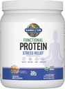 Garden of Life - Funal Protein Stress Relief - 20g Organic Sprouted & Fermented Protein Blend - Blueberry Muffin, Mood Blend for Stress Management, Ashwagandha KSM-66, Vegan - Alrededor de 14 Servings