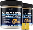 Cretina Monohydrate Gummies 5g para Hombres &amp; Mujeres - Sugar Free Creatine Gummy 5000mg con Magnesium Taurate, L-Taurine, Vitamina B 6 &amp; B12 para Muscle Support, Energy Boost, Pre-Workout, 120 Con