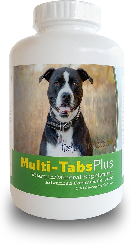 Hierbas saludables Pit Bull Multi-Tabs Plus Tablas Chewable 180 Cuenta
