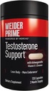 Weider Prime Testosterone Support - Nutrición para Hombres - Enriquecido con Vitaminas & Minerales - con Ashwagandha, Chromax Chromium, Bioperine & Zinc - Gluten Free - 120 cápsulas