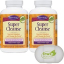 Naturaleza Secreto Super Limpiador Extra Fuerza Toxin Detox &amp; Gentle Eliminación Total Cuerpo Limpio, Digestivo " Colon Health Support, 2 Packs de 200 Tablets, con un caso de Pill