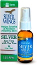 Alas de plata de ruta natural - Plata con Aloe Vera &amp; Tea Tree Oil – 125ppm - 1oz