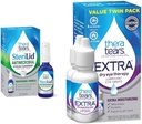 TheraTears Extra Dry Eye Therapy Lubricating Eye Drops for Dry Eyes, 0,5 fl oz Bottle, 2 Count " SteriLid Eyelid Cleanser and Face Wash, for irritated eyes, 2 fl oz Spray