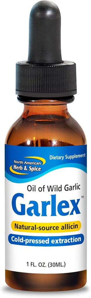 North American Herb and Spice, Garlex. Aceite de ajo silvestre, 1 oz