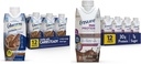 Glucerna Protein Smart Nutritional Shake &amp; Ensure Max Protein Nutrition Shake with 30g of Protein, 1g of Sugar, High Protein Shake, Milk Chocolate, 11 Fl Oz (Pack of 12), Liquid, Halal