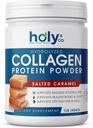 Santo y Co. Collagen Peptides Protein Powder para Hombres y Mujeres - Non-GMO, Keto/Paleo Friendly, Kosher " Gluten Free - Salted Caramel 16oz (1LB)