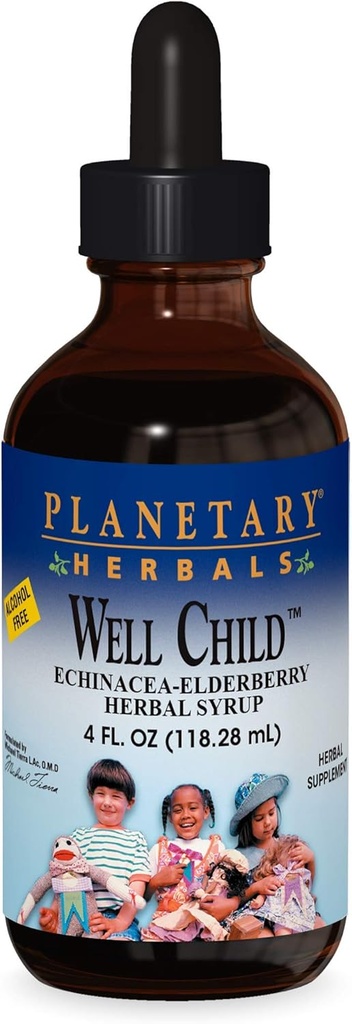 Herbals planetarios Echinacea-Elderberry Syrup , 4 fl oz (128.28 ml)