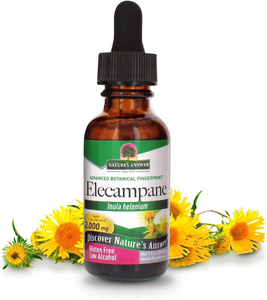 Nature's Answer Elecampane Root with Organic Alcohol, 1-Fluid Ounce