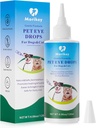 Pet Eye Drops,Gentle Pulsera del ojo del perro para la infección,Relieve Eyes Itching & Irritation,Remove Tear Stains,Safe para todos los animales, 4.06oz,120ml