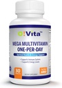 Mega Multivitamínico Un día por día, apoya el sistema inmunitario, la salud fundamental, el espectro completo de vitaminas y minerales, y mucho más ...30 días de suministro (30 tabletas no transgénicos)