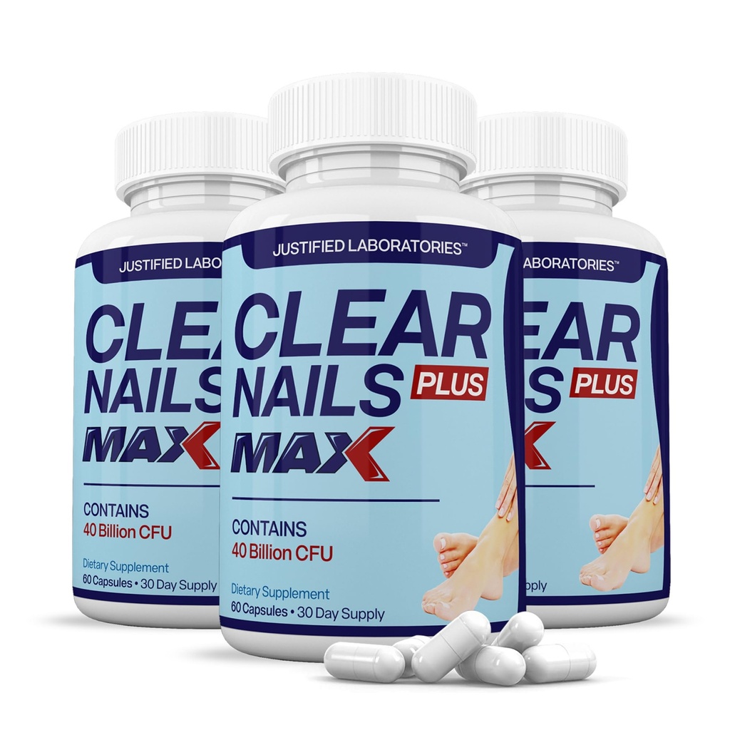 Laboratorios Justificados (3 Pack) Nails Despejados Plus Max Pills 40 Billion CFU Probiotic Supports Strong Healthy Hair Skin Nails 180 Capsules