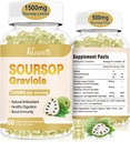 2 Pack Soursop Graviola Gummeis, Organic Soursop Leaves and Fruit Extract for Cell Support &amp; Regeneración, Immune Boost, Digestive Aid, Sugar Free/Vegan, Original Flavor