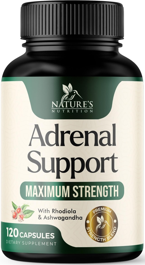 Suplementos de Apoyo Adrenal Complejo Cortex, Mejor Suplemento Energético, apoya los niveles de salud y energía de Cortisol, Daily Ashwagandha for Women &amp; Men, apoya el sistema Adrenal Fatigue & Immune, 120 cápsulas