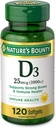 Vitamina D3 1000 100 mg de geles blandos, 120 conde