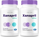 (2 Pack) Xanapril Capsules, Xanapril para una mejor atención de sueño y cerebro, Xanapril Advanced Maximum Formula, Xanapril Herbal Supplement, Xanapril Pastillas Review (120 cápsulas)