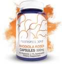 Nootropics Depot Rhodiola Rosea Capsules ← 500mg  3% Rosavins Silencio 60 Conde ← Adaptogen Herb ← Ayurvedic Supplement ← Apoyos Healthy Stress Levels* ← Promociona la salud cerebral*