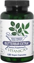 Vitanica, Butterbur Extra, Brain Chemistry y Vessel Support, Vegan, 120 Capsules