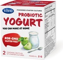 VIVO Probiotic Yogurt Starter/Natural (5 Boxes. 10 Botellas) Tiene hasta 30 litros de Yogurt.