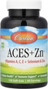 Carlson - ACES + Zn, Vitaminas A, C, E + Selenium " Zinc, Cellular Health " Immune Support, Antioxidant, 120 Softgels