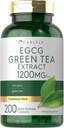 Carlyle EGCG Green Tea Extract Supplement TEN 1200mg TEN 200 Capsules ← Non-GMO y Gluten Free