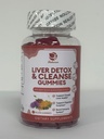 Lukaree Liver Cleanse Detox & Repair Gummies - Milk Thistle Silymarin, Dandelion, Artichoke Extract & Elderberry - No Sugar, Raspberry Flavor - 180 Count