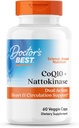 Mejor CoQ10 100 mg + Nattokinase 2000FU, soporta el apoyo al corazón y la circulación, no GMO, Gluten Free, Vegan, 60 cápsulas vegetarianas
