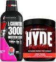 PROSUPPS L-Carnitine 3000 Stimulant Free Liquid Shots (Berry) y Mr. Hyde Signature Series Pre-Workout Energy Powdered Drink (Fruit Punch) Bundle