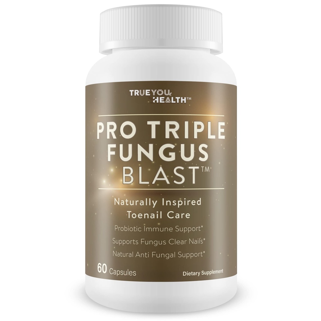 Pro Triple Fungus Blast - Probiotic Fungus Fighter - Health Support To Aid Natural Inhibition Of Toe Nail & Foot Fungus - Help Clear Nails &amp; Feet &amp; Keep Them Clear With Regular Health Support