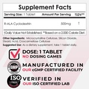 Nootropics Depot R-ALA Cyclodextrin Complex Tablets ← Optimized R-Alpha Lipoic Acid Silencio 30 Conde