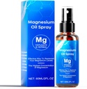 Espray de aceite de magnesio, Esquí de aceite de magnesio &amp; Body Extra Strength, 60Ml Pura Espray de aceite de cloruro de magnesio, Espray de magnesio natural orgánico, fácil de absorber y utilizar