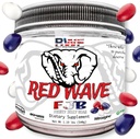 Red Wave Pre Workout Powder with Creatine for Men &amp; Women - Suplemento Dosisto completo, Citrulline, Beta-Alanine, 300mg Caffeine Blended, Nootropics, Long Lasting Energy, 540 gramos (Fruity Jelly Bean)
