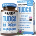 2000mg TUDCA Bile Salts Suplemento Complejo ← Soportes Liver Detox &amp; Cleanse, Gallbladder, Gut & Kidney Health ← 4:1 Milk Thistle + Probiotics for Max Absorption vidas EE.UU.