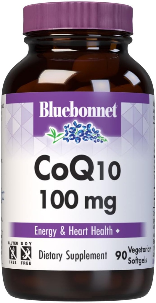 BlueBonnet CoQ-10 Vegetarian Softgels, 100 mg, 90 Cuenta