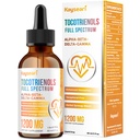 Espectro completo de tocotrienols Suplemento 1200mg- Tocotrienol Vitamina E Liquid,Tocopherol-Free - Superior Antioxidante Blend - Absorción superior - 2 fl oz,30 Servings