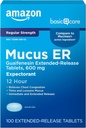 Cuidado básico Guaifenesin Cough and Mucus Relief Extended-Release Tablets, 600 mg, 12 horas de espera Caplet 100 Conde
