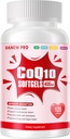 CoQ10-400mg-Softgels con PQQ, BioPerine &amp; Omega-3, Coenzyme Q10(Ubiquinona) Suplemento para Alta Absorción, Potencial Antioxidante, Corazón de apoyo &amp; Producción de energía, 120 Servimientos