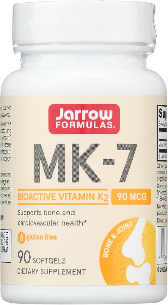 Jarrow Formulas MK-7, 90 mcg, 90 Softgels