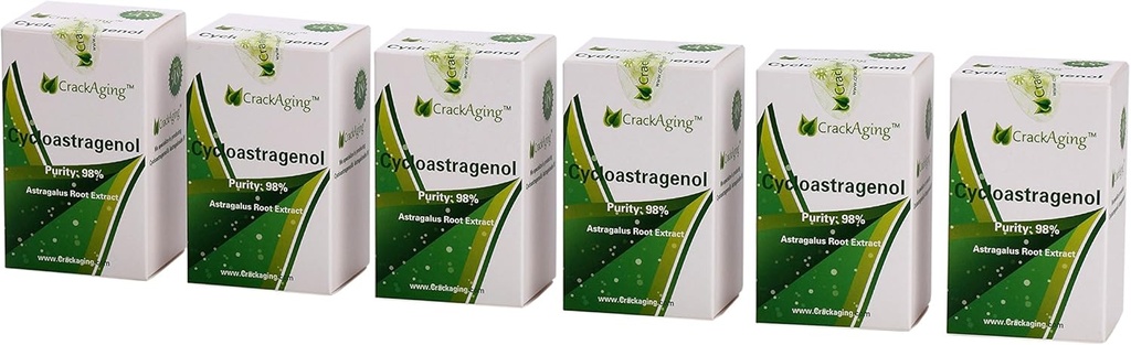 Crackaging Super-Absorption Cycloastragenol 98% de (10mg por cápsula) (30 caps/Bottle 6 Bottles)