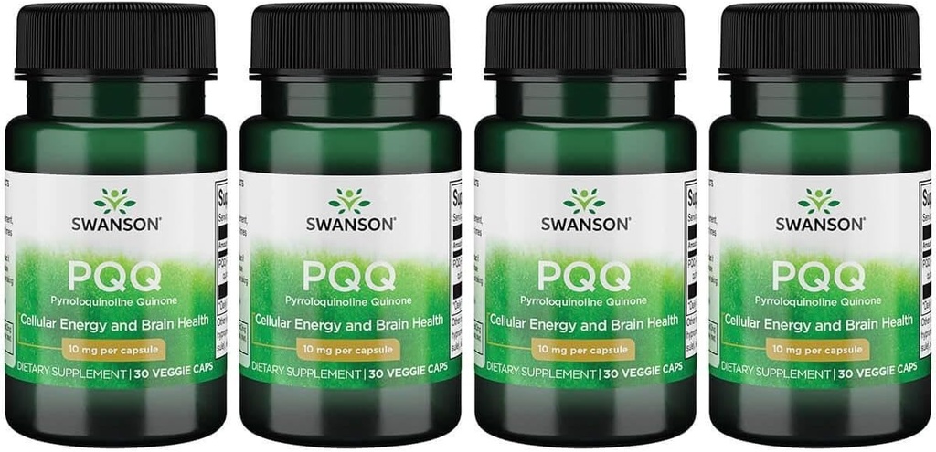 Swanson Pqq Pyrroloquinoline Quinone 10 mg 30 Vegan Caps (4 Pack)