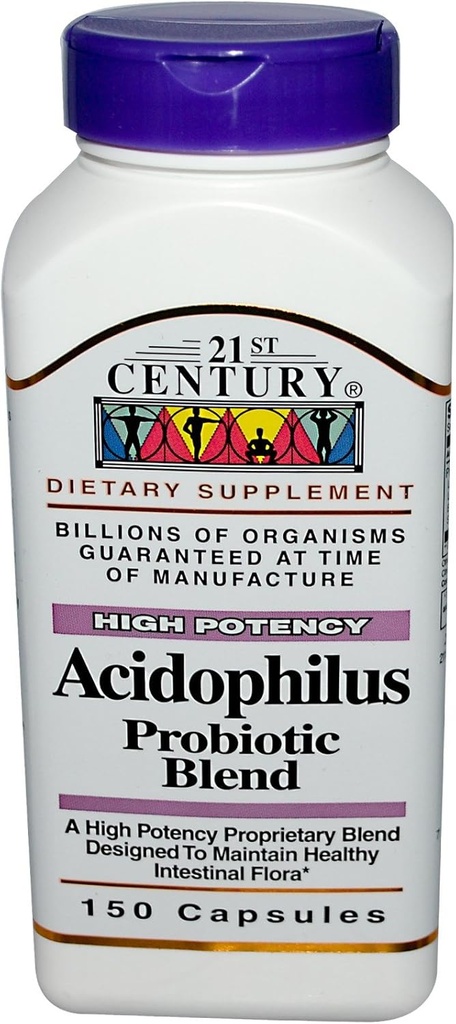 Siglo XXI, Acidophilus, Blend Probiótico, 150 cápsulas