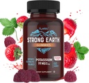 YumVs Potasio Suplemento Gummies - Flavor de Fresa - 99 mg (como Citrato de Potasio) por Serving - Soportes Electrolyte Balance - Vegetariano Kosher Halal Gluten Free Pure Potassium Gummies (60 Cuenta)