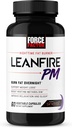 Factor de fuerza LeanFire PM Píldoras de pérdida de peso para hombres y mujeres, quemador de grasa " Píldoras de pérdida de peso para quemar grasa, metabolismo más fuerte, mejorar sueño, poderosa fórmula para resultados increíbles, 60 cápsulas