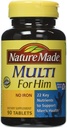 Nature Made Multivitamin Para Él, Multivitamínico para el soporte nutricional diario, 90 Tabletas (Pack of 3)